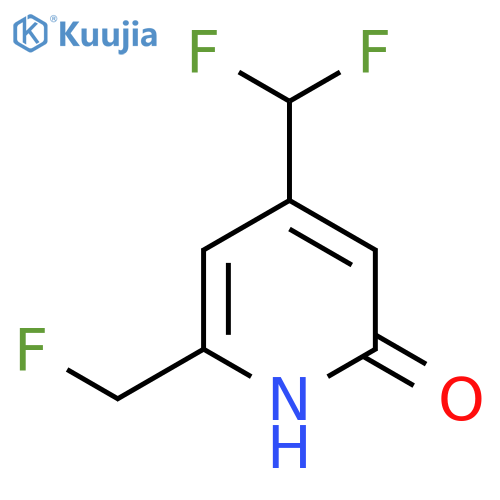 4-(Difluoromethyl)-2-(fluoromethyl)-6-hydroxypyridine structure