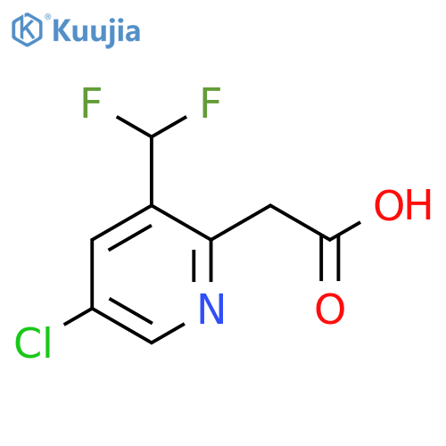 5-Chloro-3-(difluoromethyl)pyridine-2-acetic acid structure