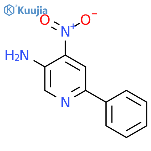 5-Amino-4-nitro-2-phenylpyridine structure