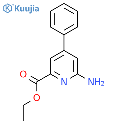 Ethyl 6-amino-4-phenylpicolinate structure