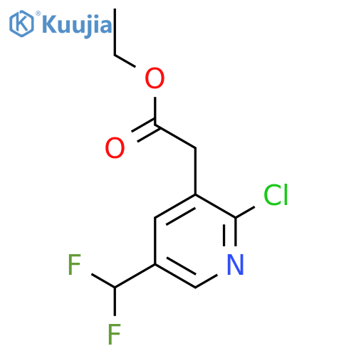 Ethyl 2-chloro-5-(difluoromethyl)pyridine-3-acetate structure