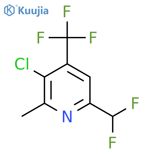 3-Chloro-6-(difluoromethyl)-2-methyl-4-(trifluoromethyl)pyridine structure