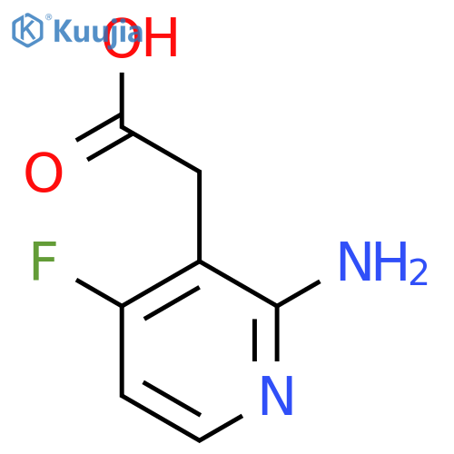 2-Amino-4-fluoropyridine-3-acetic acid structure