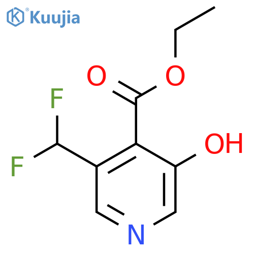 Ethyl 3-(difluoromethyl)-5-hydroxypyridine-4-carboxylate structure