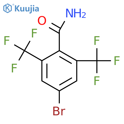 2,6-Bis(trifluoromethyl)-4-bromobenzamide structure