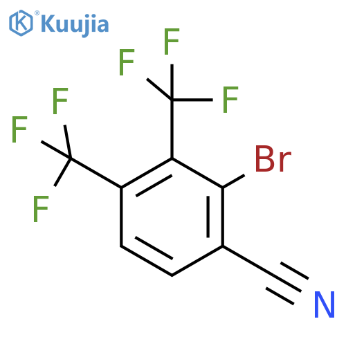 3,4-Bis(trifluoromethyl)-2-bromobenzonitrile structure