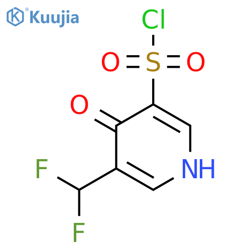 3-(Difluoromethyl)-4-hydroxypyridine-5-sulfonyl chloride structure