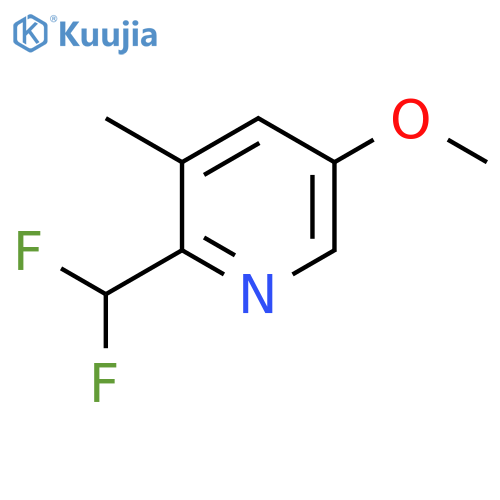 2-(Difluoromethyl)-5-methoxy-3-methylpyridine structure