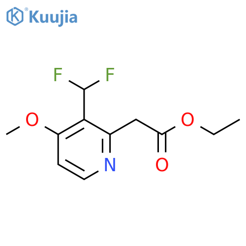 Ethyl 3-(difluoromethyl)-4-methoxypyridine-2-acetate structure