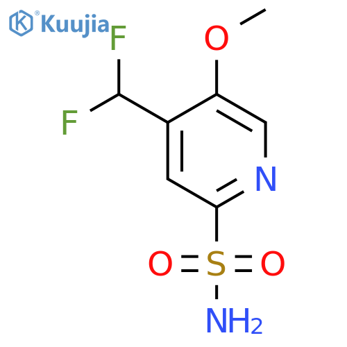 4-(Difluoromethyl)-5-methoxypyridine-2-sulfonamide structure