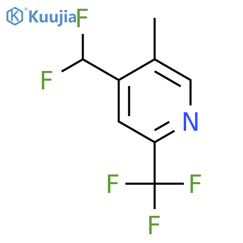 4-(Difluoromethyl)-5-methyl-2-(trifluoromethyl)pyridine structure
