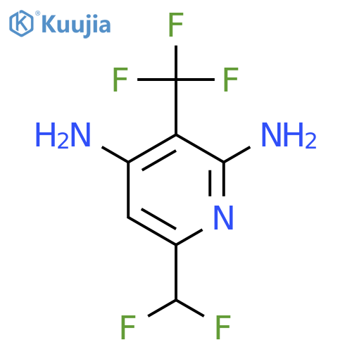 2,4-Diamino-6-(difluoromethyl)-3-(trifluoromethyl)pyridine structure