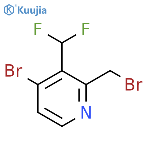 4-Bromo-2-(bromomethyl)-3-(difluoromethyl)pyridine structure