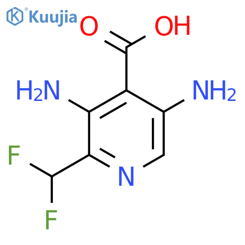 3,5-Diamino-2-(difluoromethyl)pyridine-4-carboxylic acid structure
