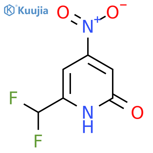 2-(Difluoromethyl)-6-hydroxy-4-nitropyridine structure