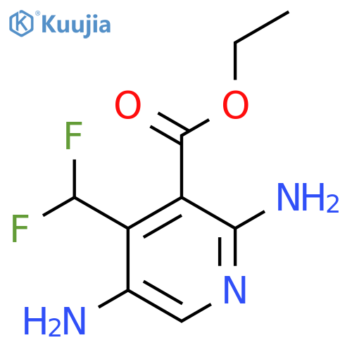 Ethyl 2,5-diamino-4-(difluoromethyl)pyridine-3-carboxylate structure
