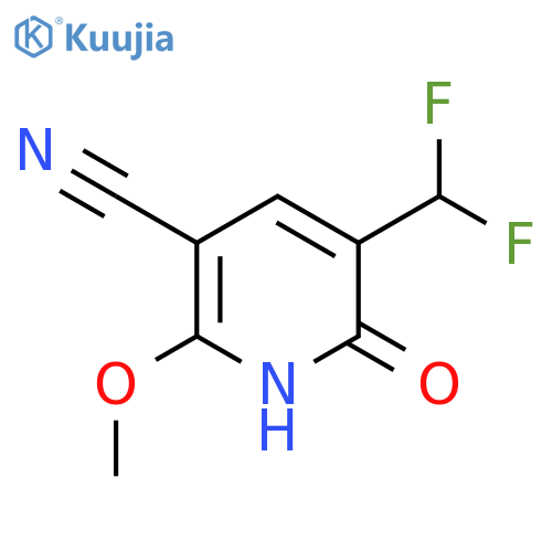 3-Cyano-5-(difluoromethyl)-6-hydroxy-2-methoxypyridine structure