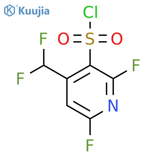 2,6-Difluoro-4-(difluoromethyl)pyridine-3-sulfonyl chloride structure