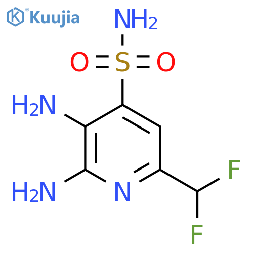 2,3-Diamino-6-(difluoromethyl)pyridine-4-sulfonamide structure