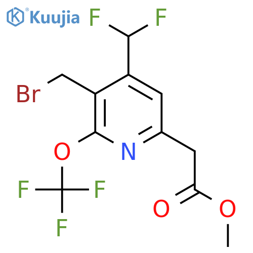 Methyl 3-(bromomethyl)-4-(difluoromethyl)-2-(trifluoromethoxy)pyridine-6-acetate structure