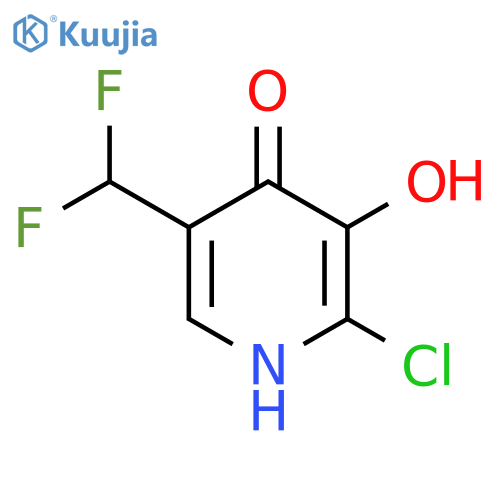 2-Chloro-5-(difluoromethyl)-3,4-dihydroxypyridine structure