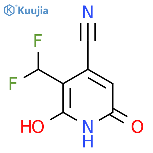 4-Cyano-3-(difluoromethyl)-2,6-dihydroxypyridine structure