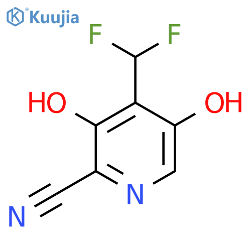 2-Cyano-4-(difluoromethyl)-3,5-dihydroxypyridine structure