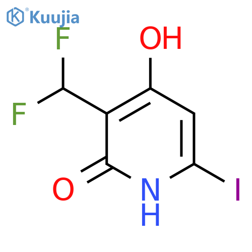 3-(Difluoromethyl)-2,4-dihydroxy-6-iodopyridine structure
