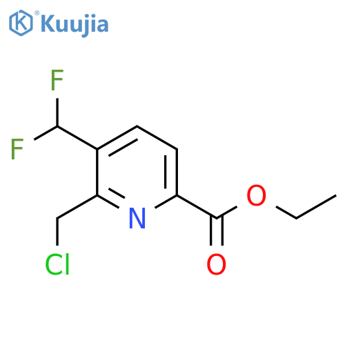 Ethyl 2-(chloromethyl)-3-(difluoromethyl)pyridine-6-carboxylate structure