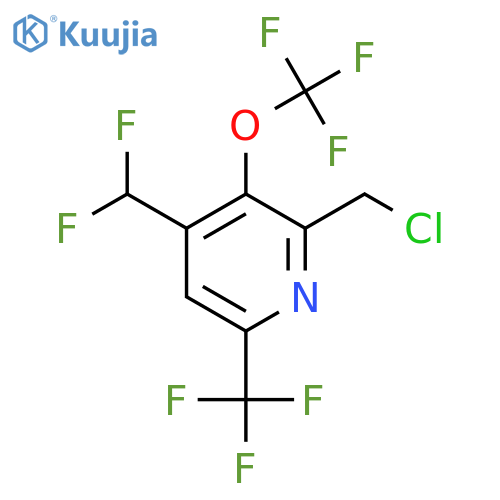 2-(Chloromethyl)-4-(difluoromethyl)-3-(trifluoromethoxy)-6-(trifluoromethyl)pyridine structure