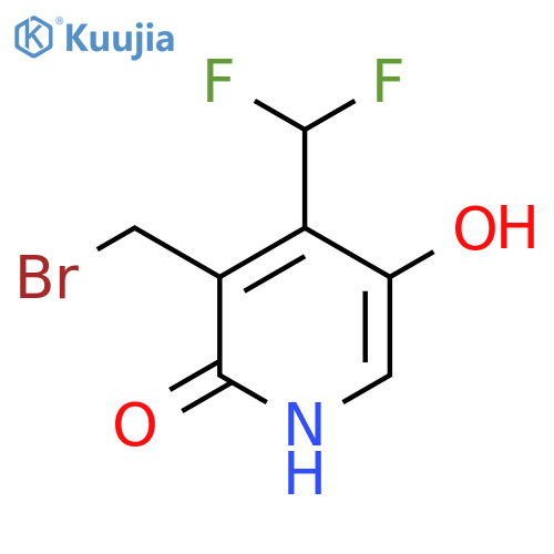 3-(Bromomethyl)-4-(difluoromethyl)-2,5-dihydroxypyridine structure