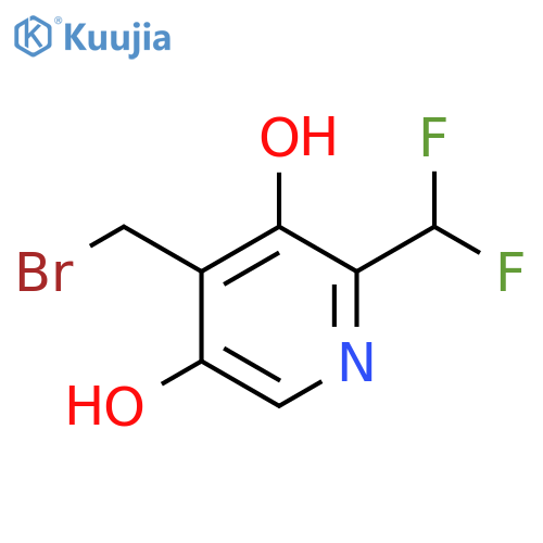 4-(Bromomethyl)-2-(difluoromethyl)-3,5-dihydroxypyridine structure