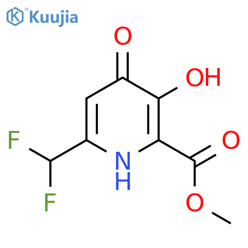 Methyl 6-(difluoromethyl)-3,4-dihydroxypyridine-2-carboxylate structure