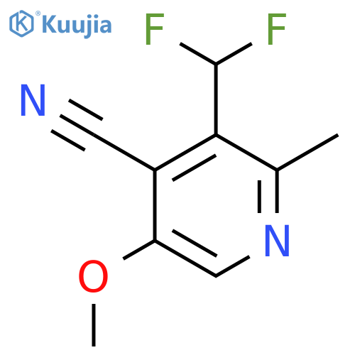 4-Cyano-3-(difluoromethyl)-5-methoxy-2-methylpyridine structure