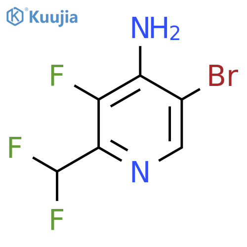 4-Amino-5-bromo-2-(difluoromethyl)-3-fluoropyridine structure