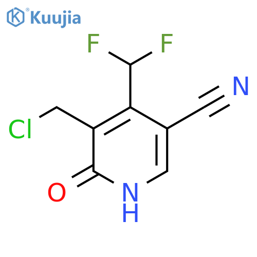 3-(Chloromethyl)-5-cyano-4-(difluoromethyl)-2-hydroxypyridine structure