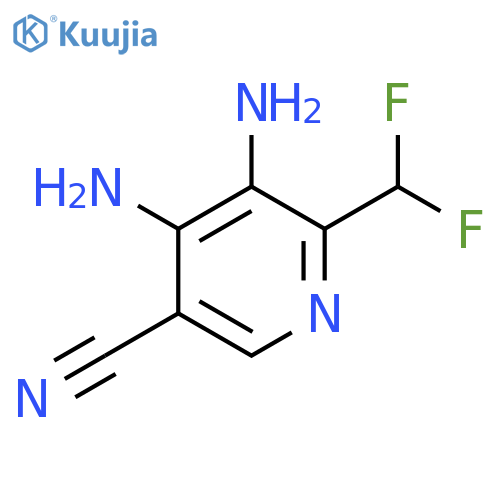 5-Cyano-3,4-diamino-2-(difluoromethyl)pyridine structure