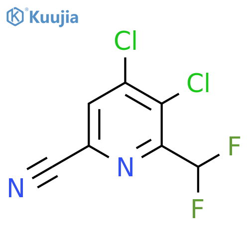 6-Cyano-3,4-dichloro-2-(difluoromethyl)pyridine structure