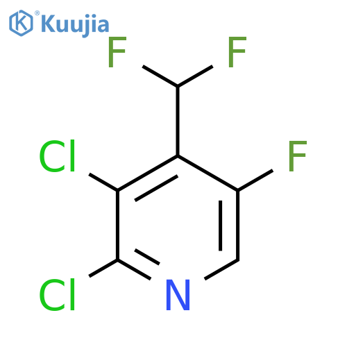 2,3-Dichloro-4-(difluoromethyl)-5-fluoropyridine structure