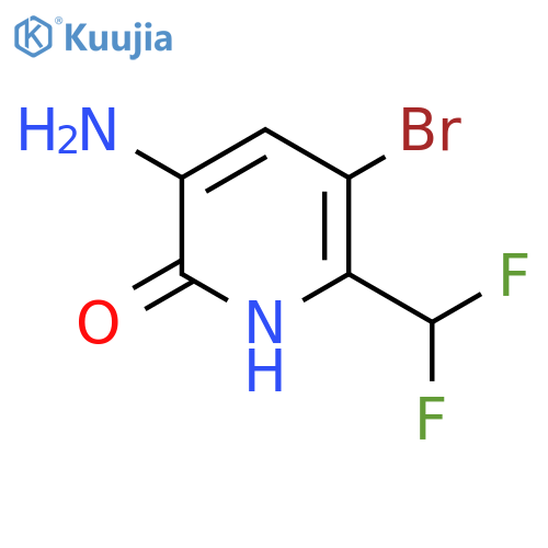 3-Amino-5-bromo-6-(difluoromethyl)-2-hydroxypyridine structure