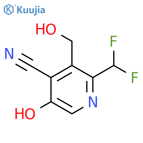 4-Cyano-2-(difluoromethyl)-5-hydroxypyridine-3-methanol structure