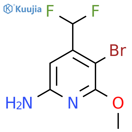 6-Amino-3-bromo-4-(difluoromethyl)-2-methoxypyridine structure