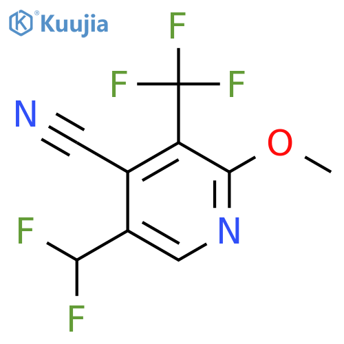 4-Cyano-5-(difluoromethyl)-2-methoxy-3-(trifluoromethyl)pyridine structure