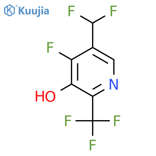 5-(Difluoromethyl)-4-fluoro-3-hydroxy-2-(trifluoromethyl)pyridine structure