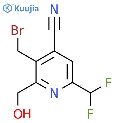 3-(Bromomethyl)-4-cyano-6-(difluoromethyl)pyridine-2-methanol structure