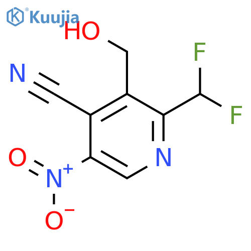 4-Cyano-2-(difluoromethyl)-5-nitropyridine-3-methanol structure
