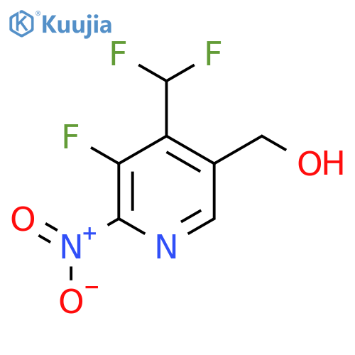 4-(Difluoromethyl)-3-fluoro-2-nitropyridine-5-methanol structure