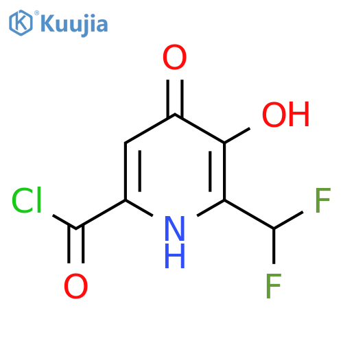 2-(Difluoromethyl)-3,4-dihydroxypyridine-6-carbonyl chloride structure