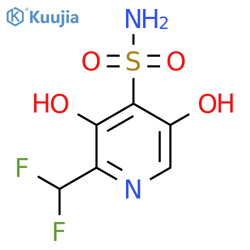 2-(Difluoromethyl)-3,5-dihydroxypyridine-4-sulfonamide structure