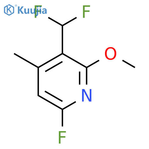 3-(Difluoromethyl)-6-fluoro-2-methoxy-4-methylpyridine structure